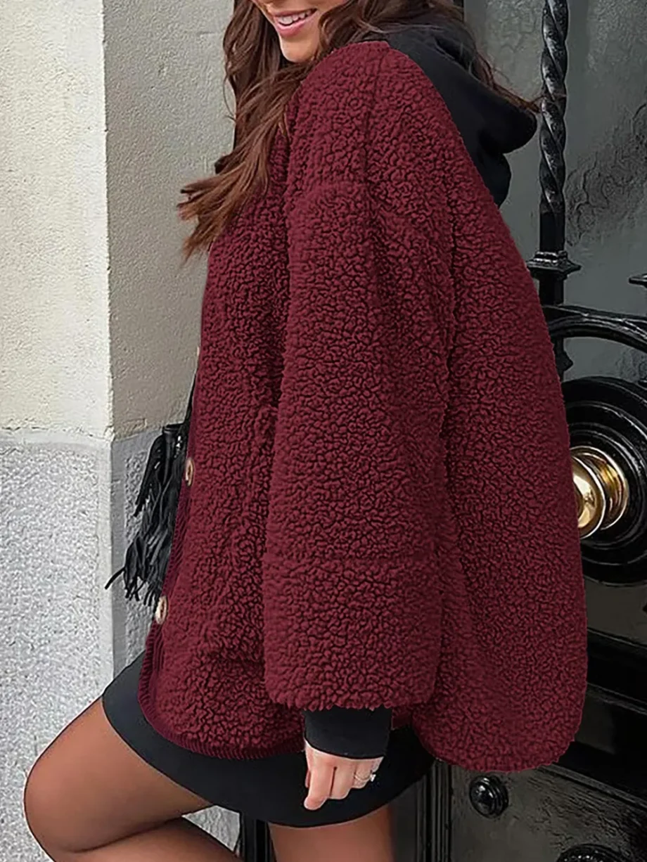 Plush Lambskin Winter Coat