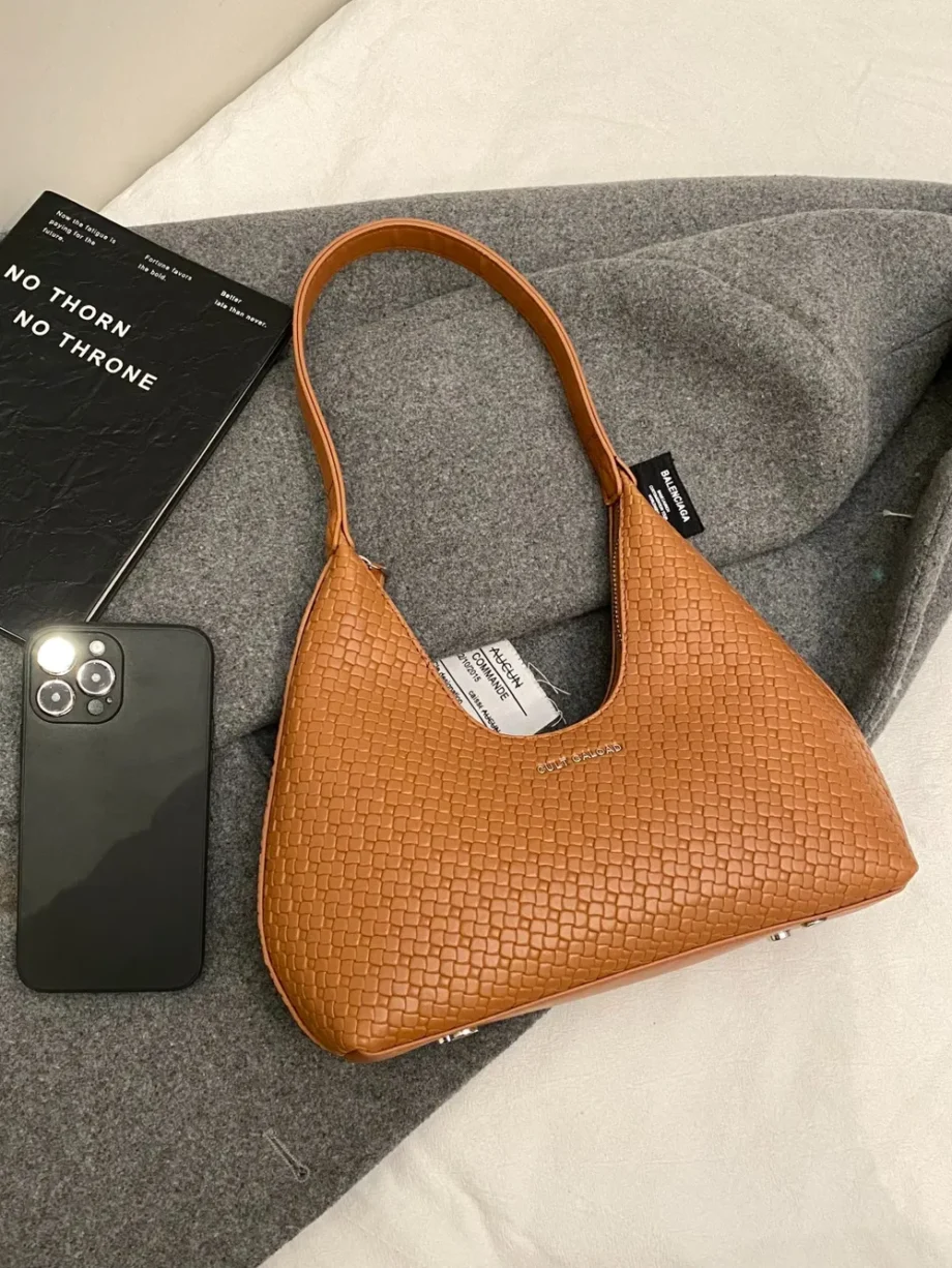 Moonlit Leather Shoulder Bag