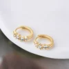 Luminous Moissanite Hoop Earrings