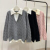 Lazy Twist Faux Two-Piece Sweater