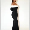 Dual Tone Elegance Bodycon Dress