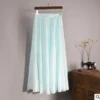 Cotton Linen Maxi Skirt