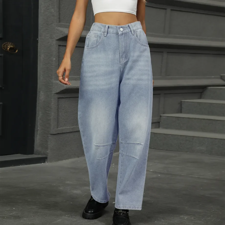 Sunwashed Wide-Leg Jeans