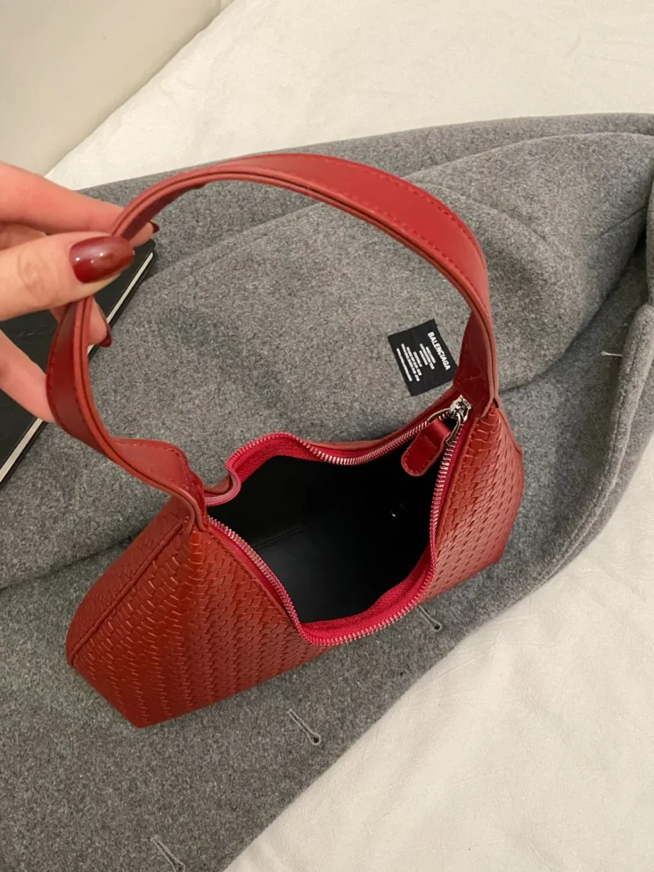 Moonlit Leather Shoulder Bag