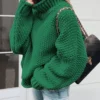 Cozy Turtleneck Knit Sweater