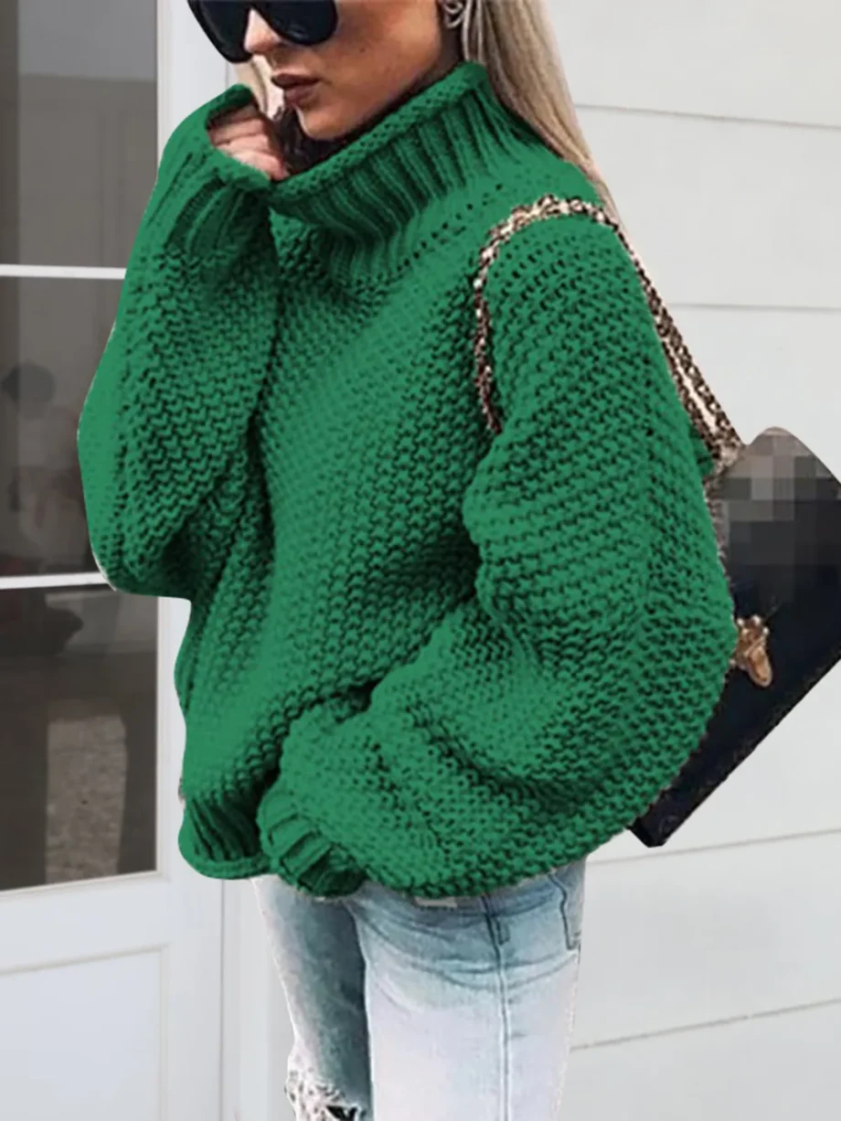 Cozy Turtleneck Knit Sweater