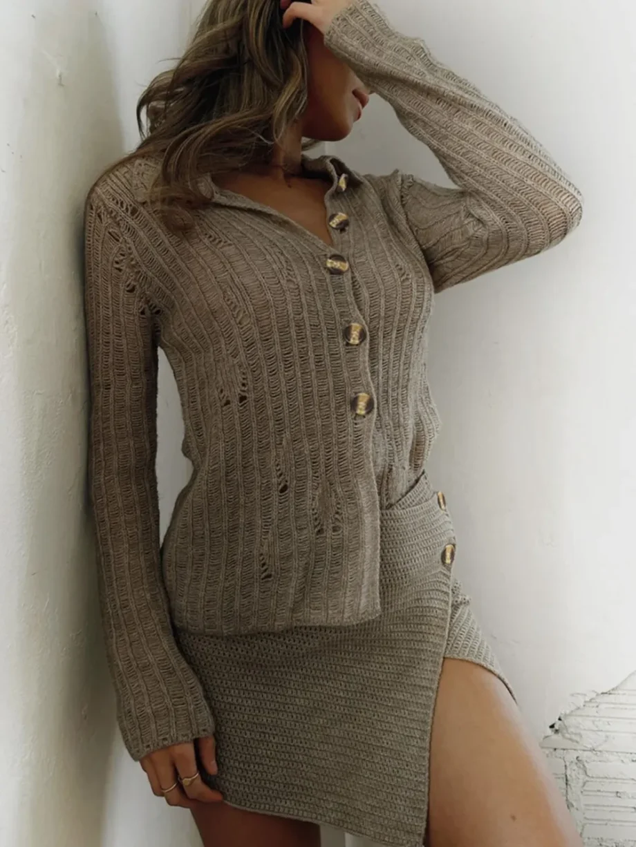 Cozy Knit Cardigan Jacket