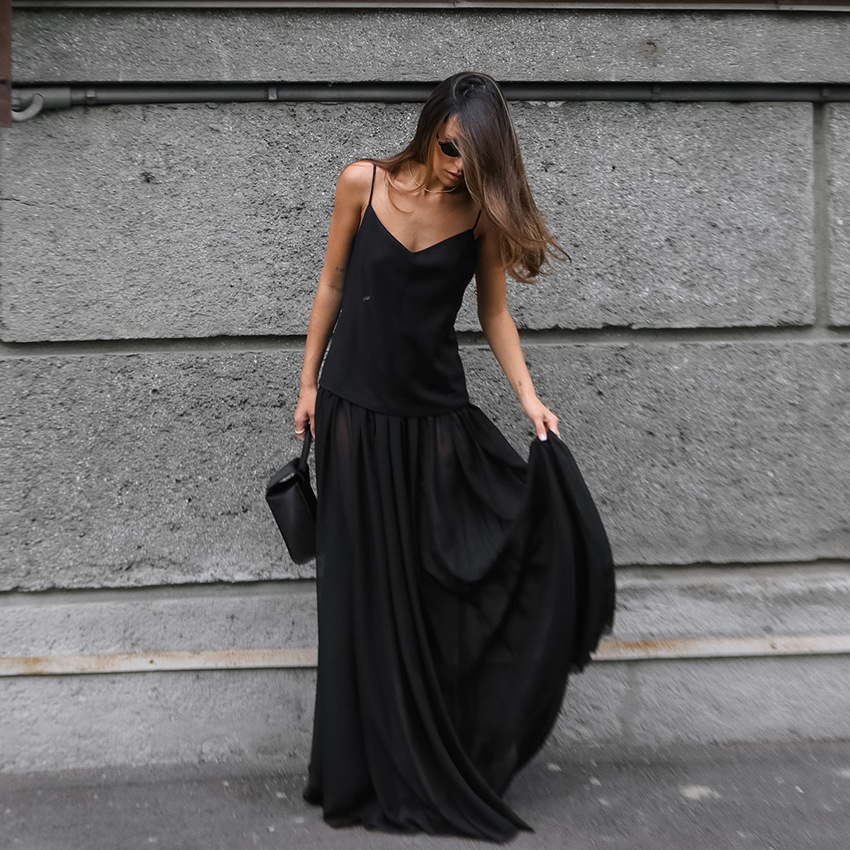 V-neck camisole dress