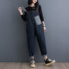 Cowboy overalls cropped pants