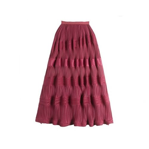 High Waist Folds Skirt