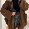 Plush Lambskin Winter Coat
