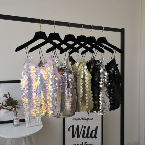 Sequin camisole top