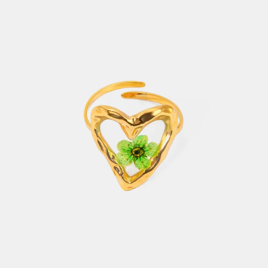 Stainless Blossom Ring