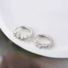 Luminous Moissanite Hoop Earrings