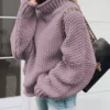 Cozy Turtleneck Knit Sweater