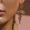 Eternal Grace Cross Earrings