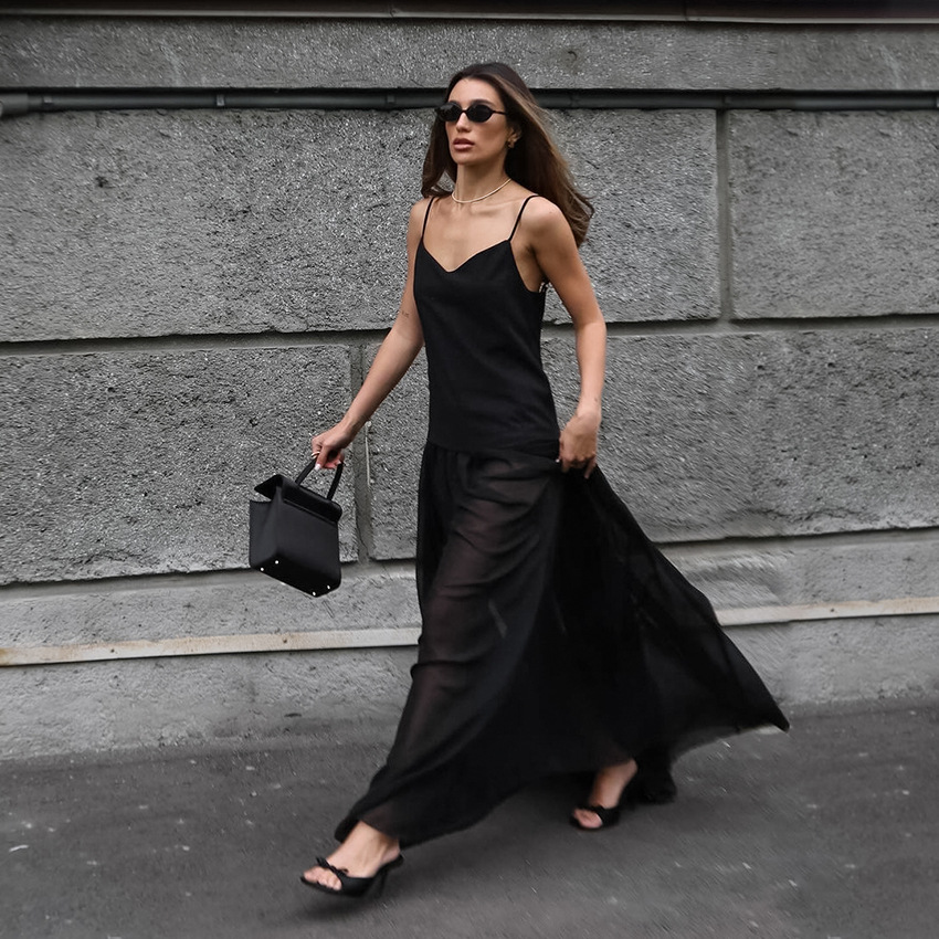V-neck camisole dress