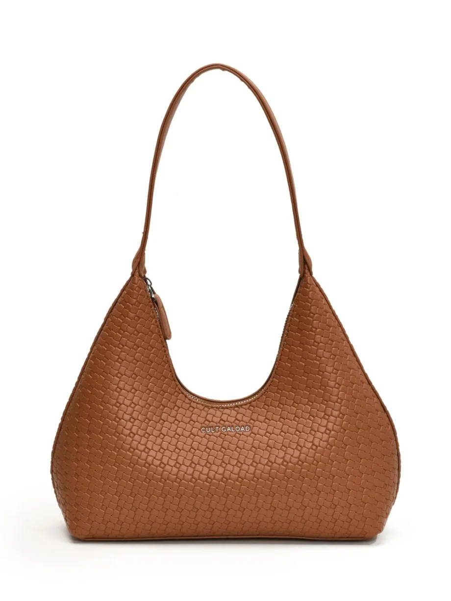 Moonlit Leather Shoulder Bag