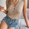 V-Neck Knit Sleeveless Vest
