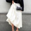 Long Pleated Skirt