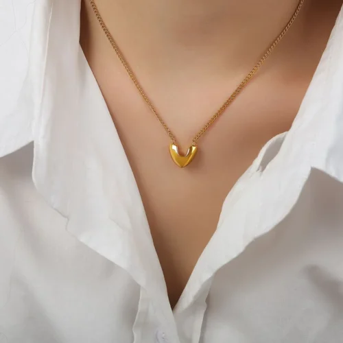 Golden Heartbeat Necklace