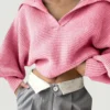 Crisp Collar Knit Sweater