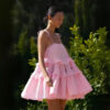 Multi-layer ruffled skit dress
