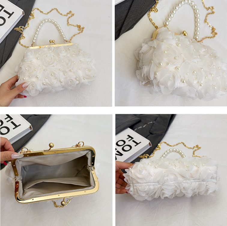PearlLace Crossbody Bag