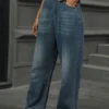 Sunwashed Wide-Leg Jeans