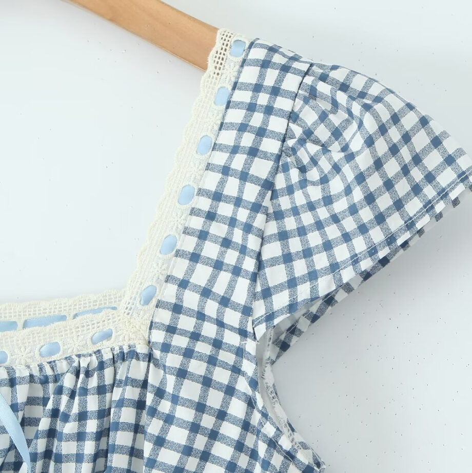 Vintage plaid camisole Jumpsuit