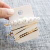 Golden Pearl Hair Accessories Set