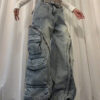 Washed multi pocket Jeans