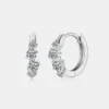 Luminous Moissanite Hoop Earrings
