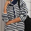 Pocketed Half Snap Sherpa Jacket