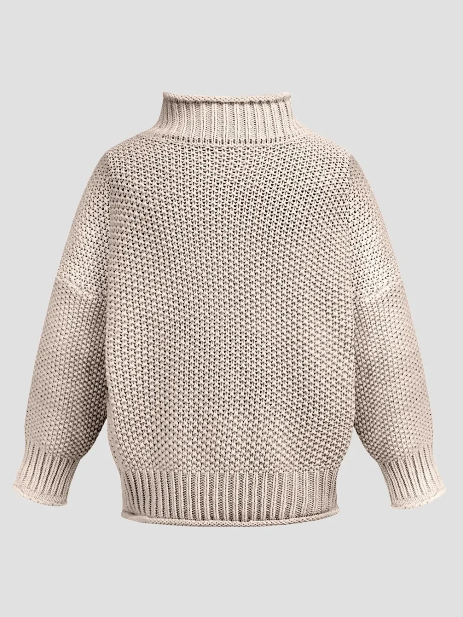 Cozy Turtleneck Knit Sweater