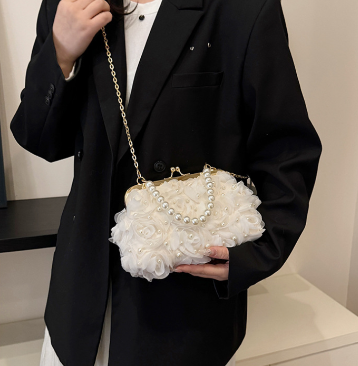 PearlLace Crossbody Bag