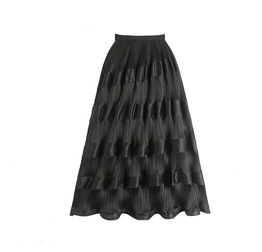 High Waist Folds Skirt