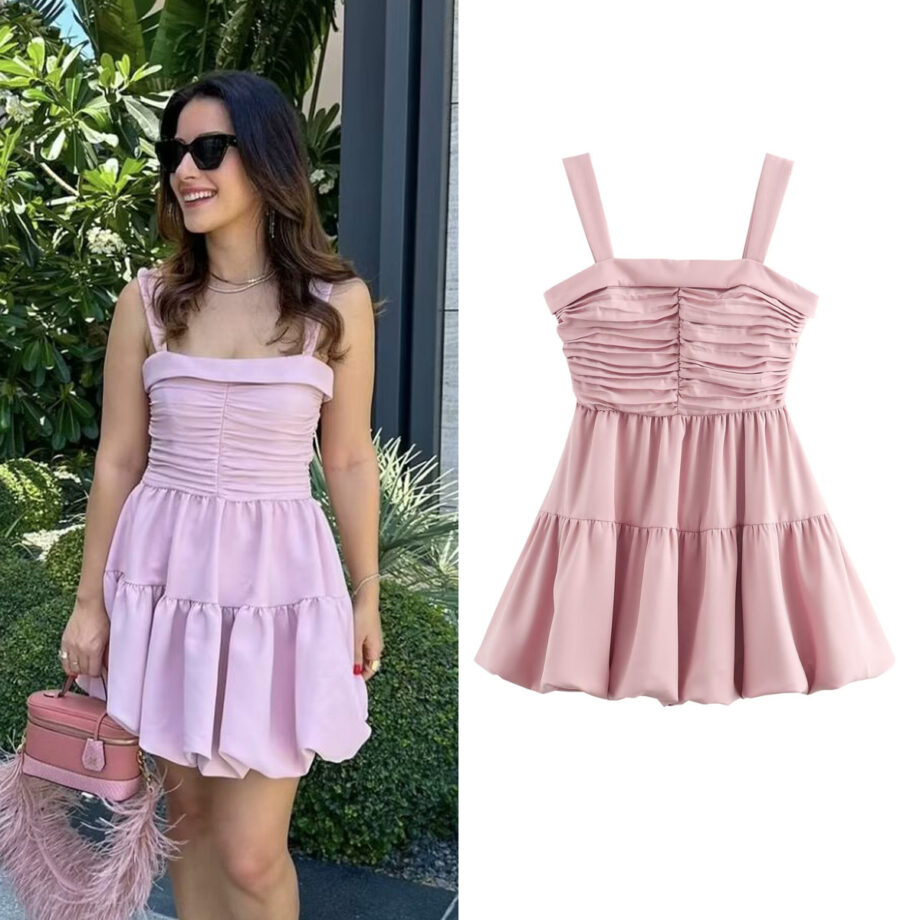 Pleated Camisole Dress