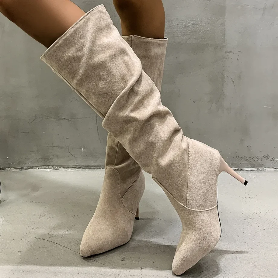HighRise Pleated Boots