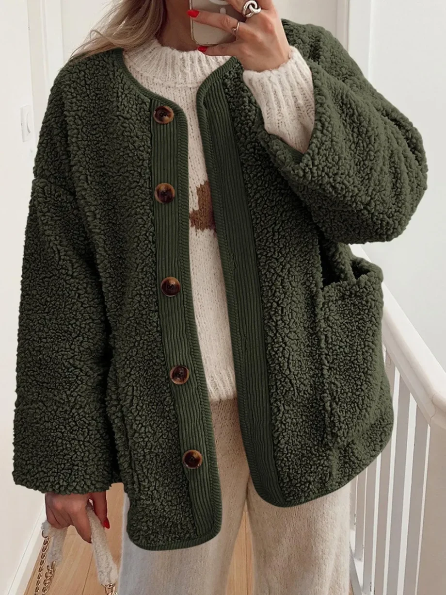 Plush Lambskin Winter Coat