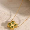 Lucky Charm Clover Necklace