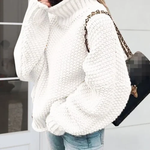 Cozy Turtleneck Knit Sweater
