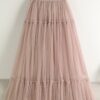 Tulle Midi Long Skirt