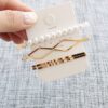 Golden Pearl Hair Accessories Set