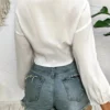 Serene Tie-Front Cropped Top