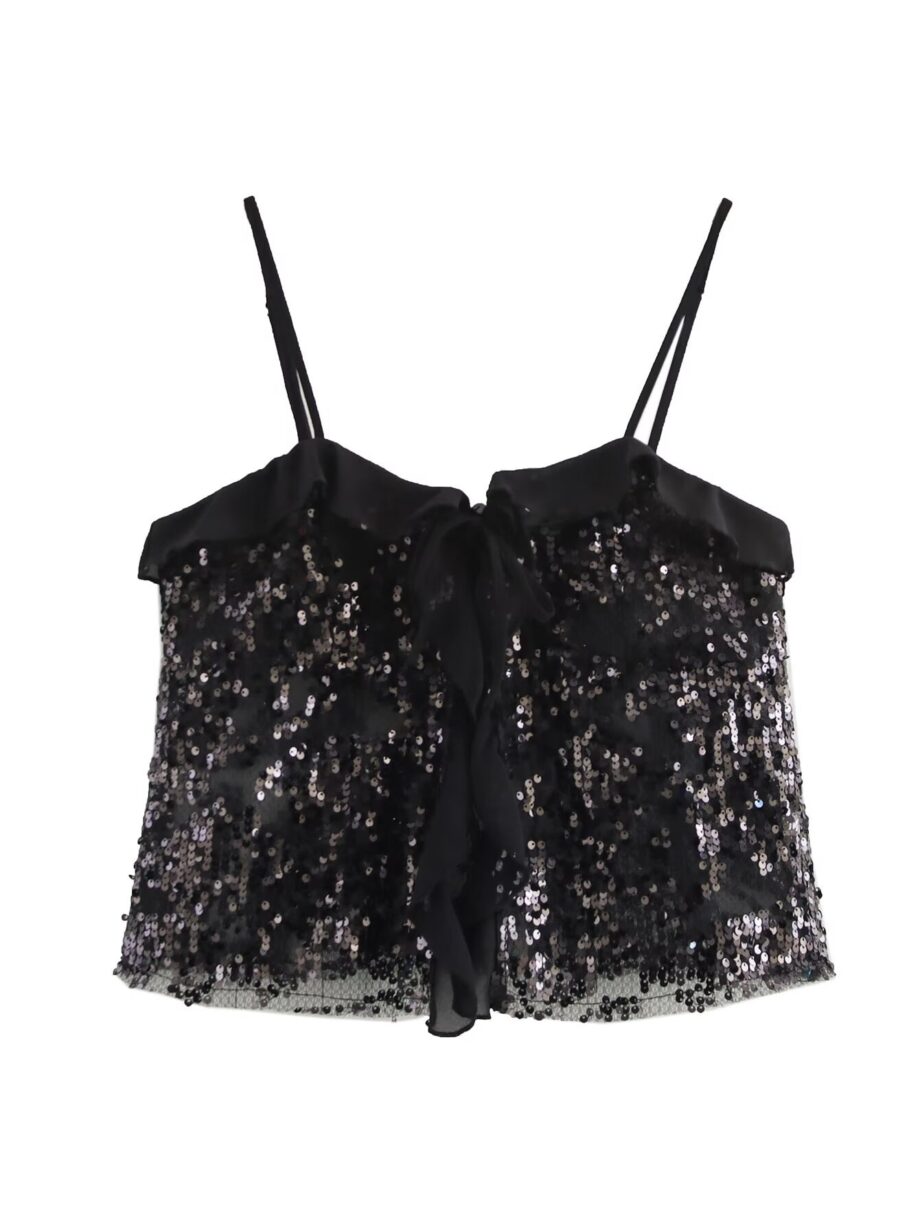 Sequin camisole top for women