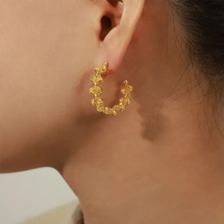 Copper Halo Earrings