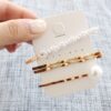 Golden Pearl Hair Accessories Set