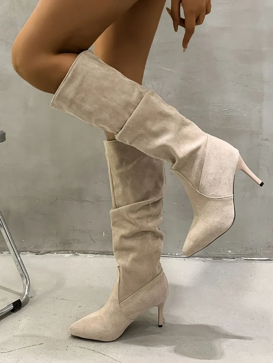 HighRise Pleated Boots
