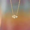 Dual Heart Silver Necklace
